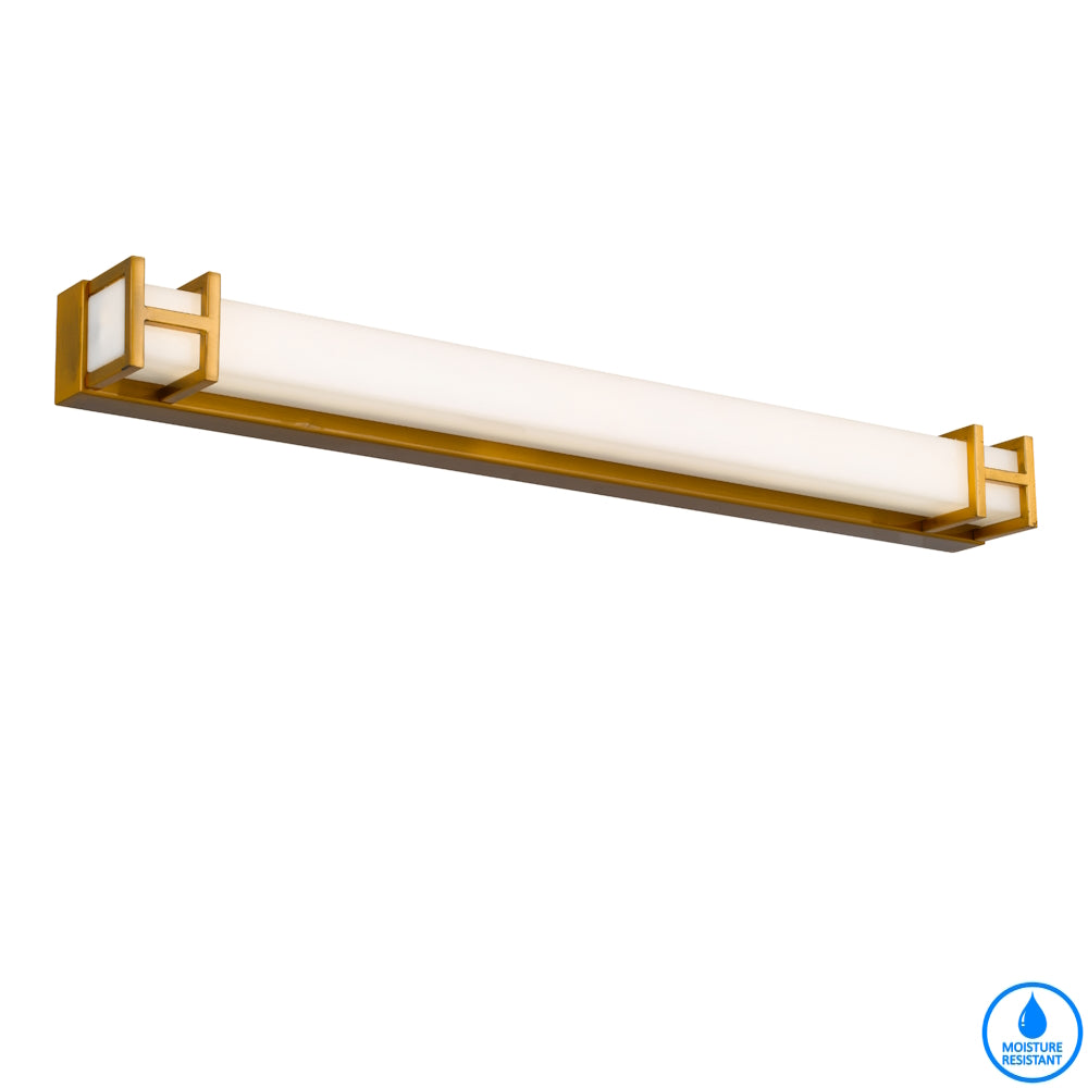 Gilson 60 Chrome, Black or Antique Gold 12W CCT IP44 Vanity Wall Light