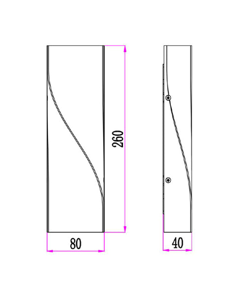 GIROTRI: Exterior LED Tri-CCT Surface Mounted Up/Down Twist Wall Lights IP65