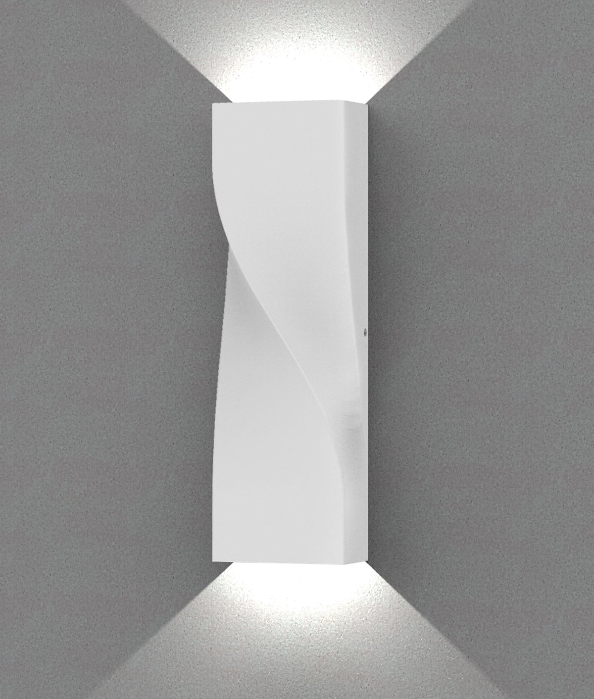 GIROTRI: Large Exterior LED Tri-CCT Surface Mounted Up/Down Twist Wall Lights IP65