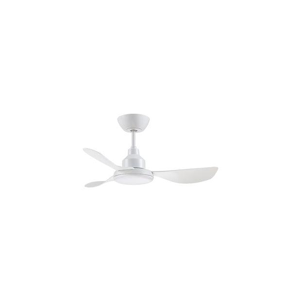 GLACIER DC - 36"/900mm DC 3 Blade Ceiling Fan with 20W Tri CCT LED Light - Remote Incl - Indoor/Covered Outdoor