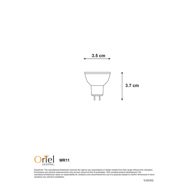 MR11 3W 12V 4000K AC/DC LED Globe