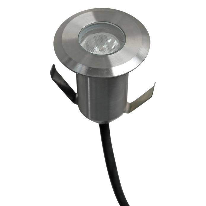 LED Inground Glow 12VDC 3W 3000K IP67 IK08 One Way Stainless Steel
