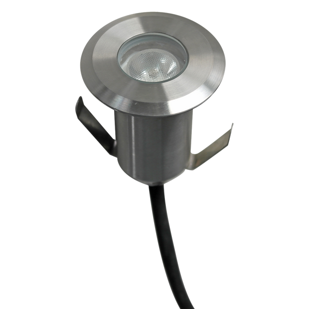 LED Inground Glow 12VDC 3W 3000K IP67 IK08 One Way Stainless Steel