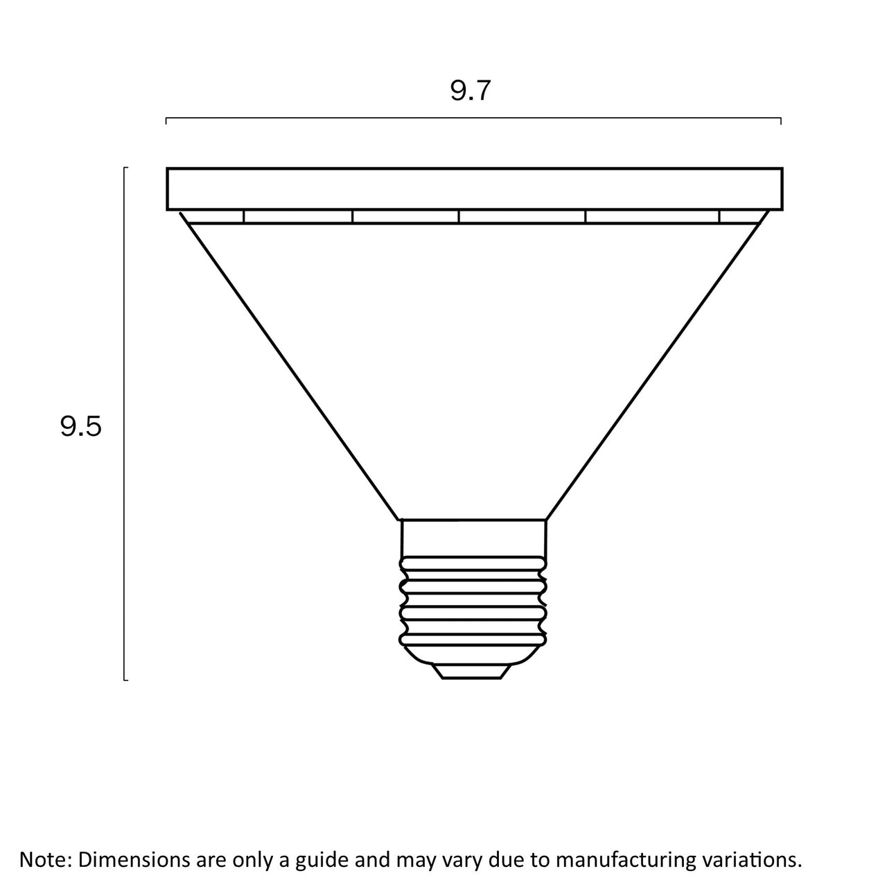Par30 10W 5000K E27 IP44 LED Globe