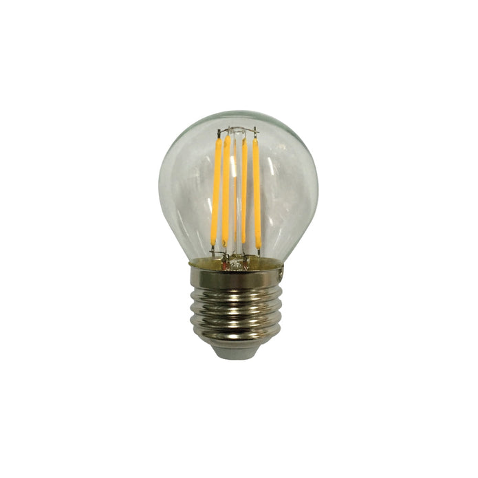 Fancy Round G45 4W E27 Clear Dimmable LED Globe