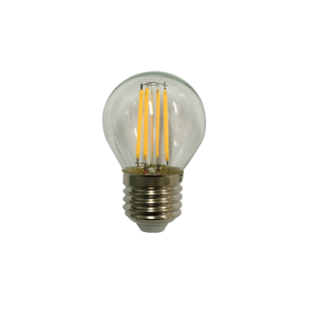 E27 G45 4w LED FANCY ROUND GLOBE CLEAR DIM