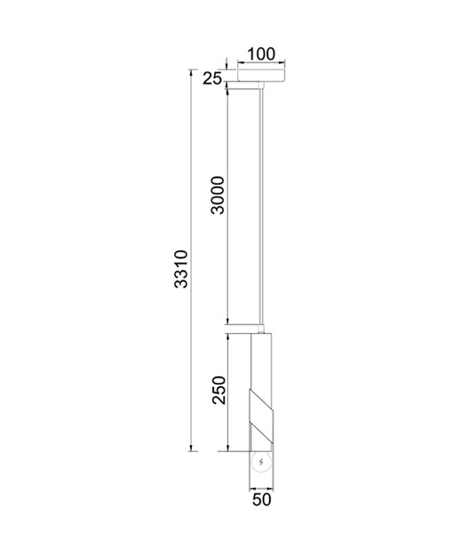 GOLDA: Interior Tube with Brass Highlight Pendant Lights