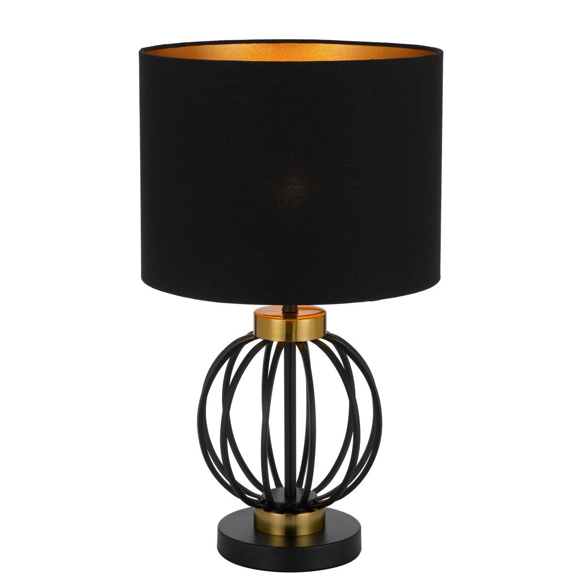 Grada Table Lamp in Antique Gold and Black