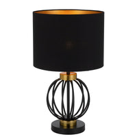 Thumbnail for Grada Table Lamp in Antique Gold and Black