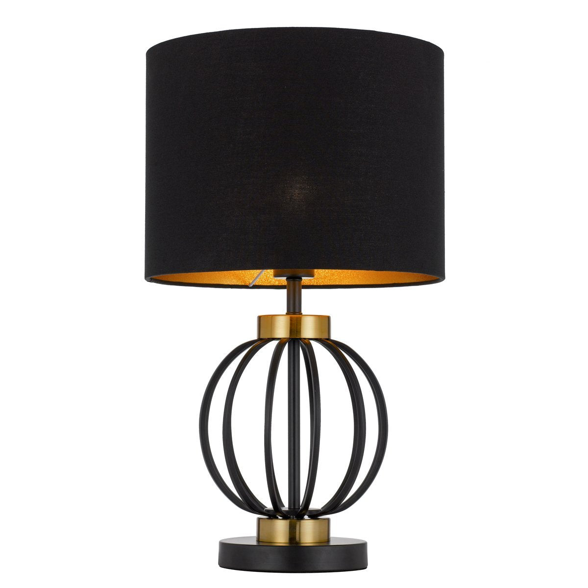 Grada Table Lamp in Antique Gold and Black