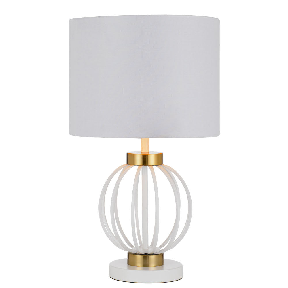 Grada Black/Antique Gold or White/Antique Gold Table Lamp