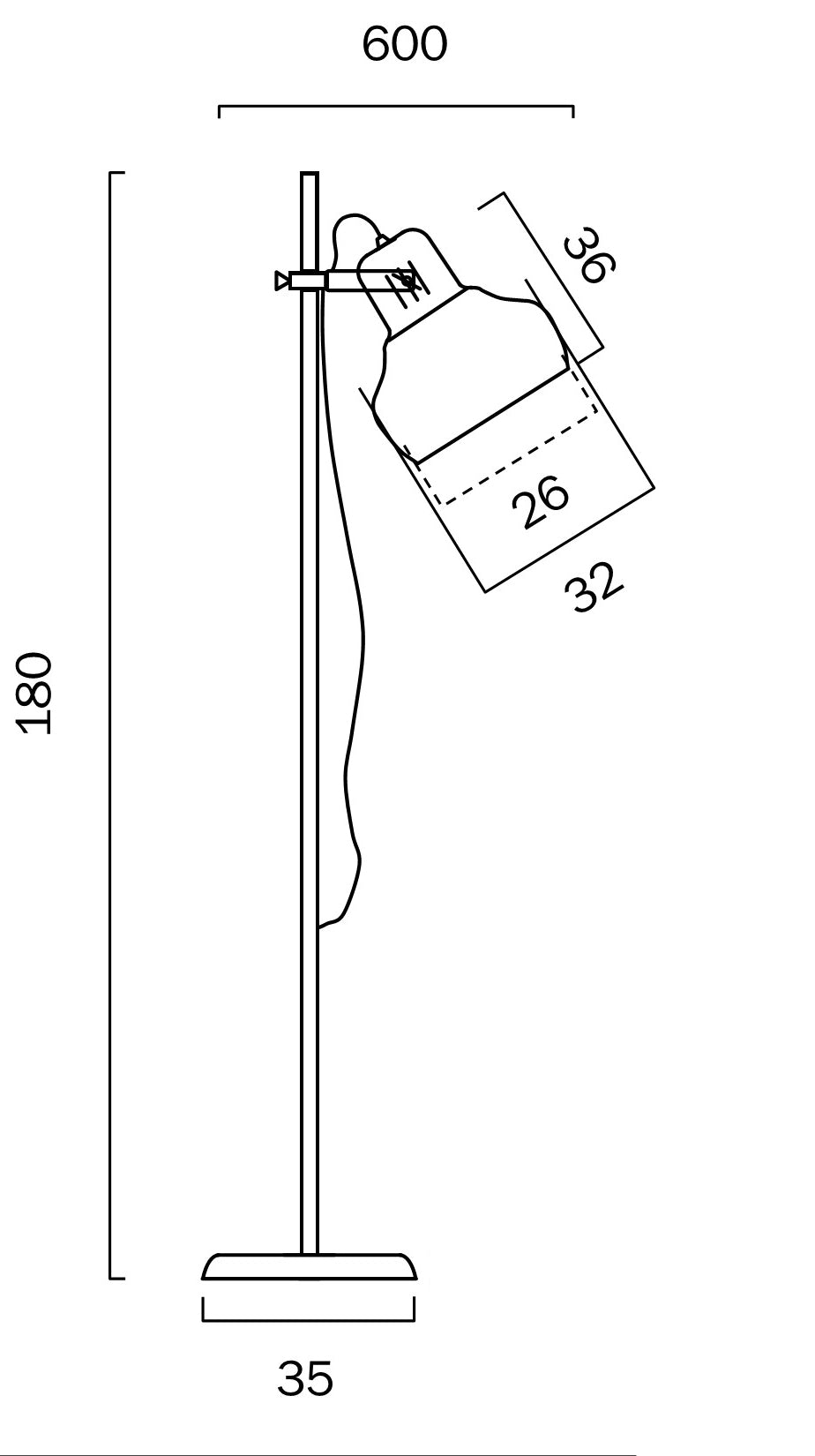Grande Nickel or Antique Brass Floor Lamp