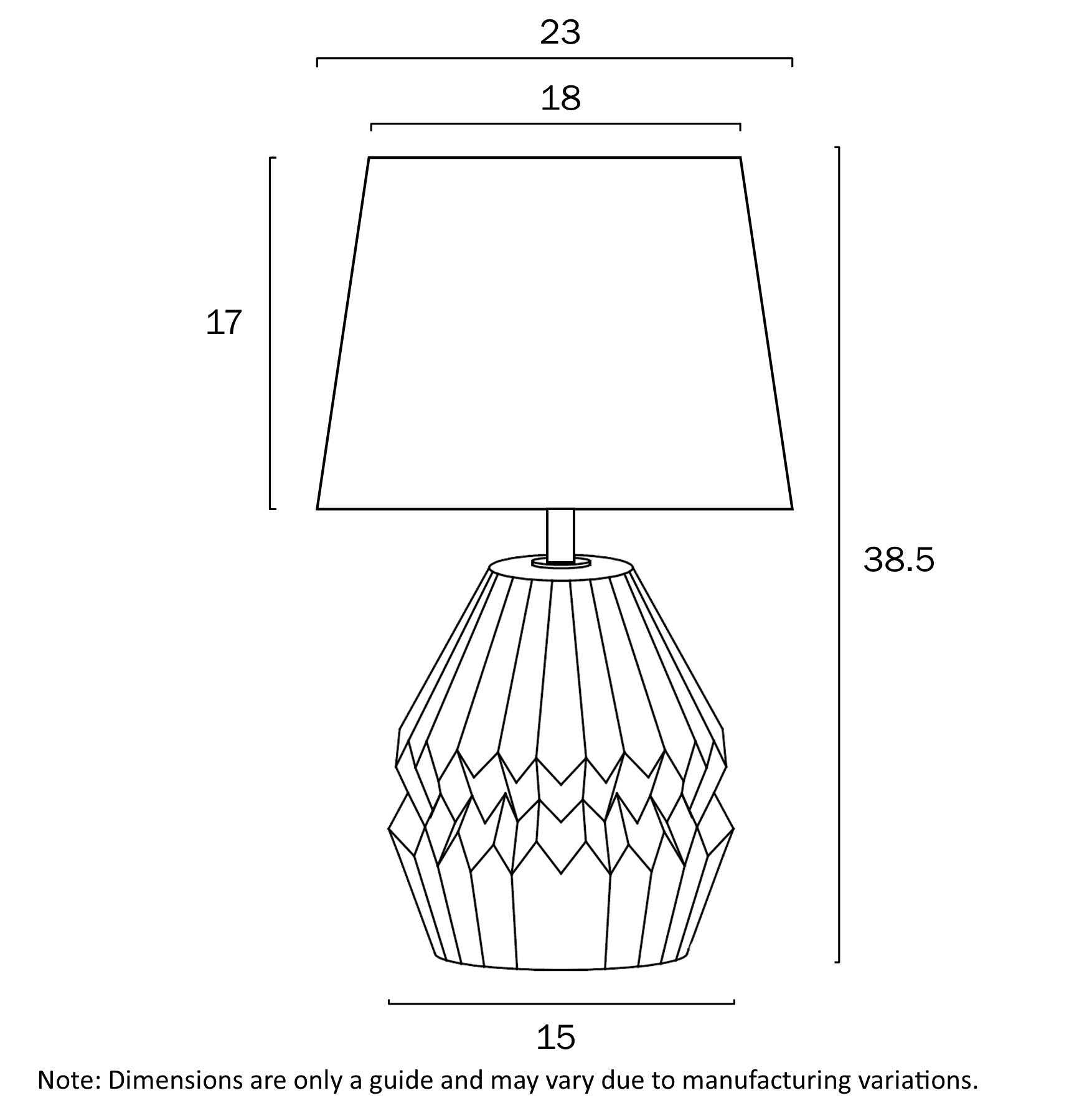 Greet Ceramic Table Lamp - Available in 4 colours