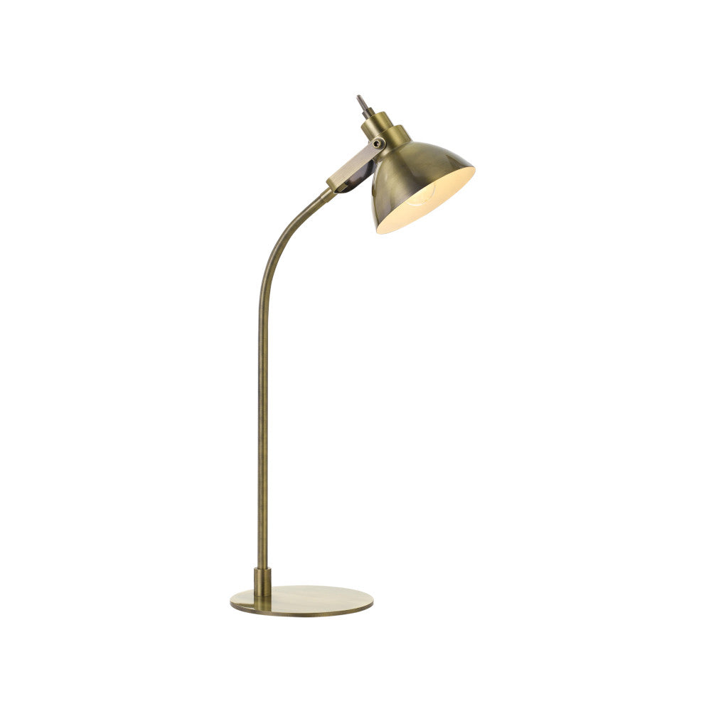 Gwen Nickel or Antique Brass Adjustable Table Lamp