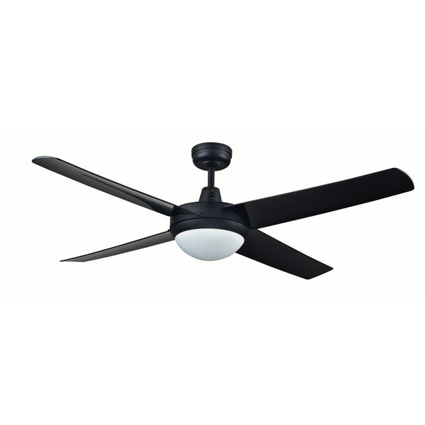 Genesis 52'' Black Ceiling Fan with ABS Blades With Light - GEN52BLKL2