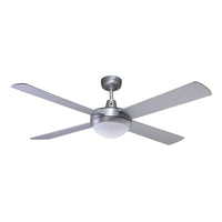 Thumbnail for Genesis 52'' Brushed Aluminum Ceiling Fan 2xE27 Light - GEN52BL