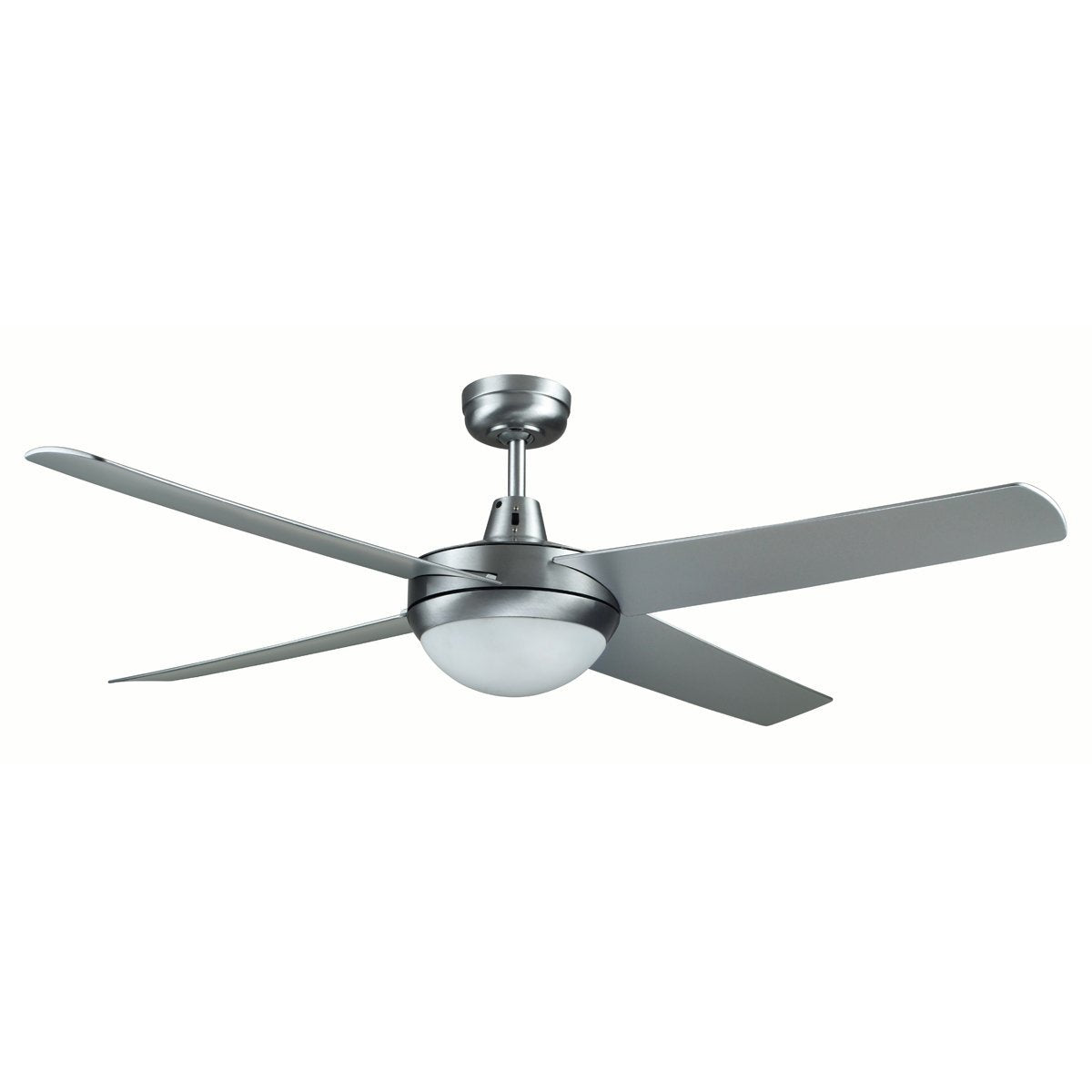 Genesis 52'' Brushed Aluminum Ceiling Fan with ABS Blades with Light - GEN52BL2