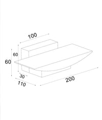 Thumbnail for HELSINKI: City Series LED Tri-CCT Interior Curved Up/Down Dimmable Wall Light