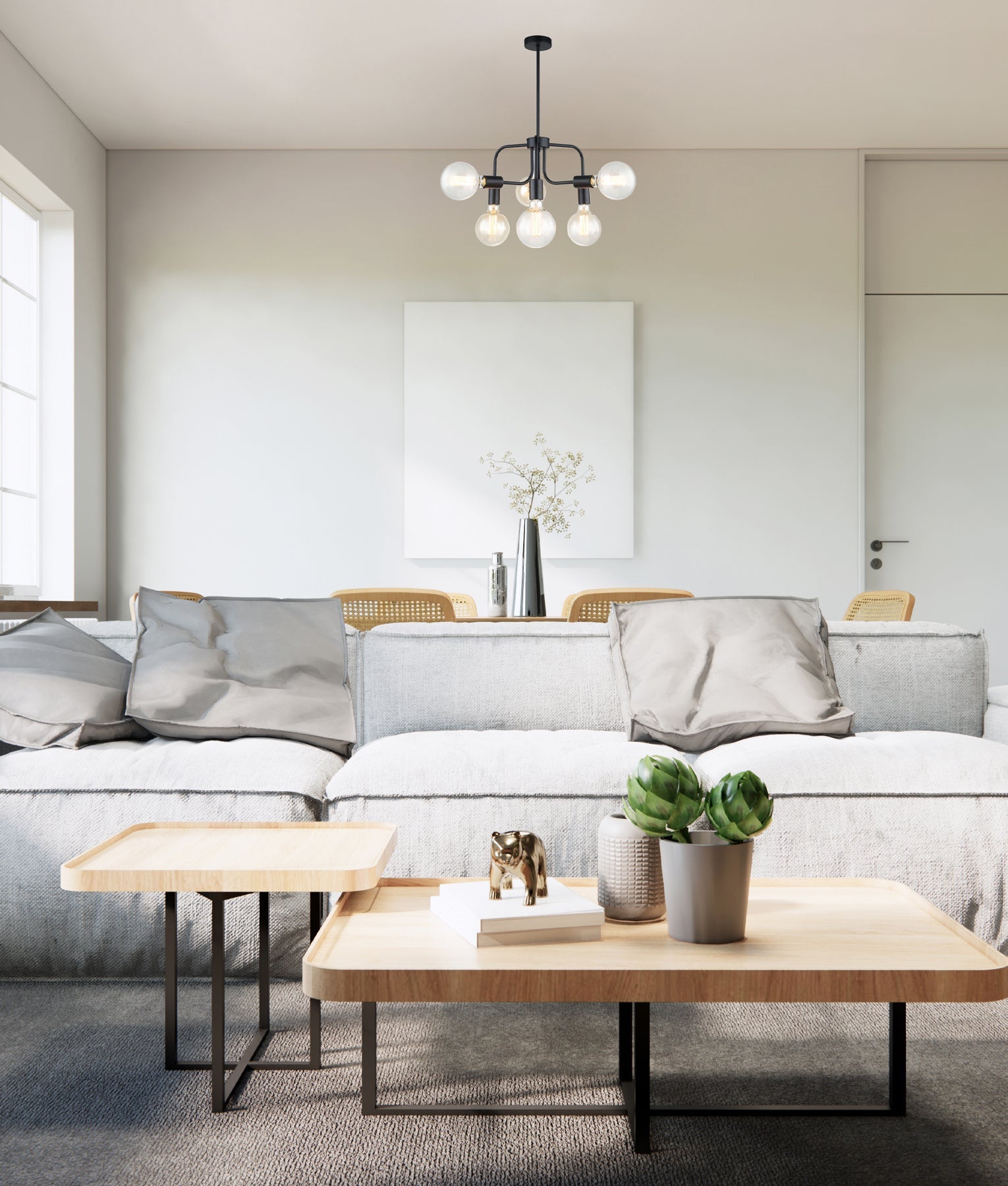 HEXA: Interior Modern Abstract Pendant Lights - 6 Lamps