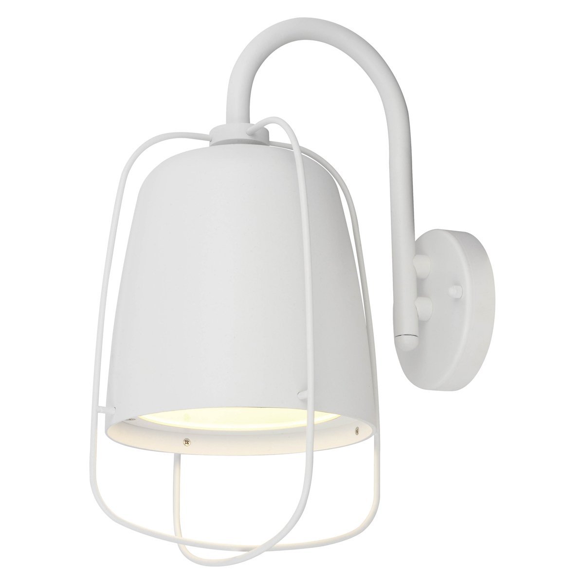 Hink Exterior Surface Mounted ES Wall Lamp in Matt White