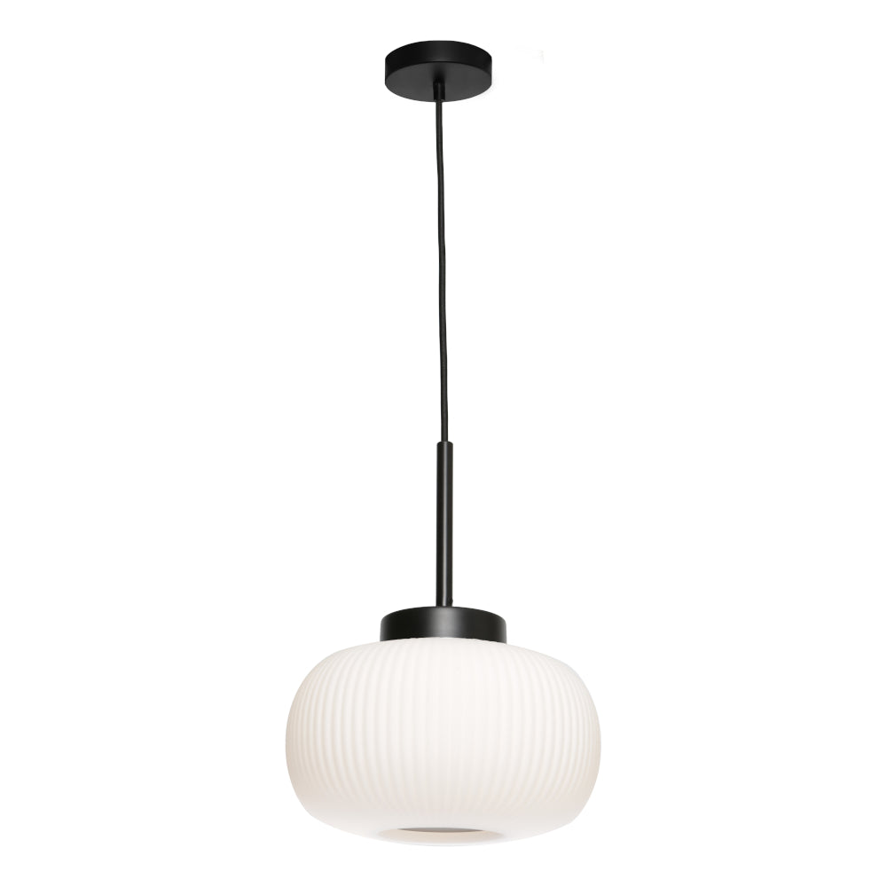 Hutton 1 Light Pendant Black