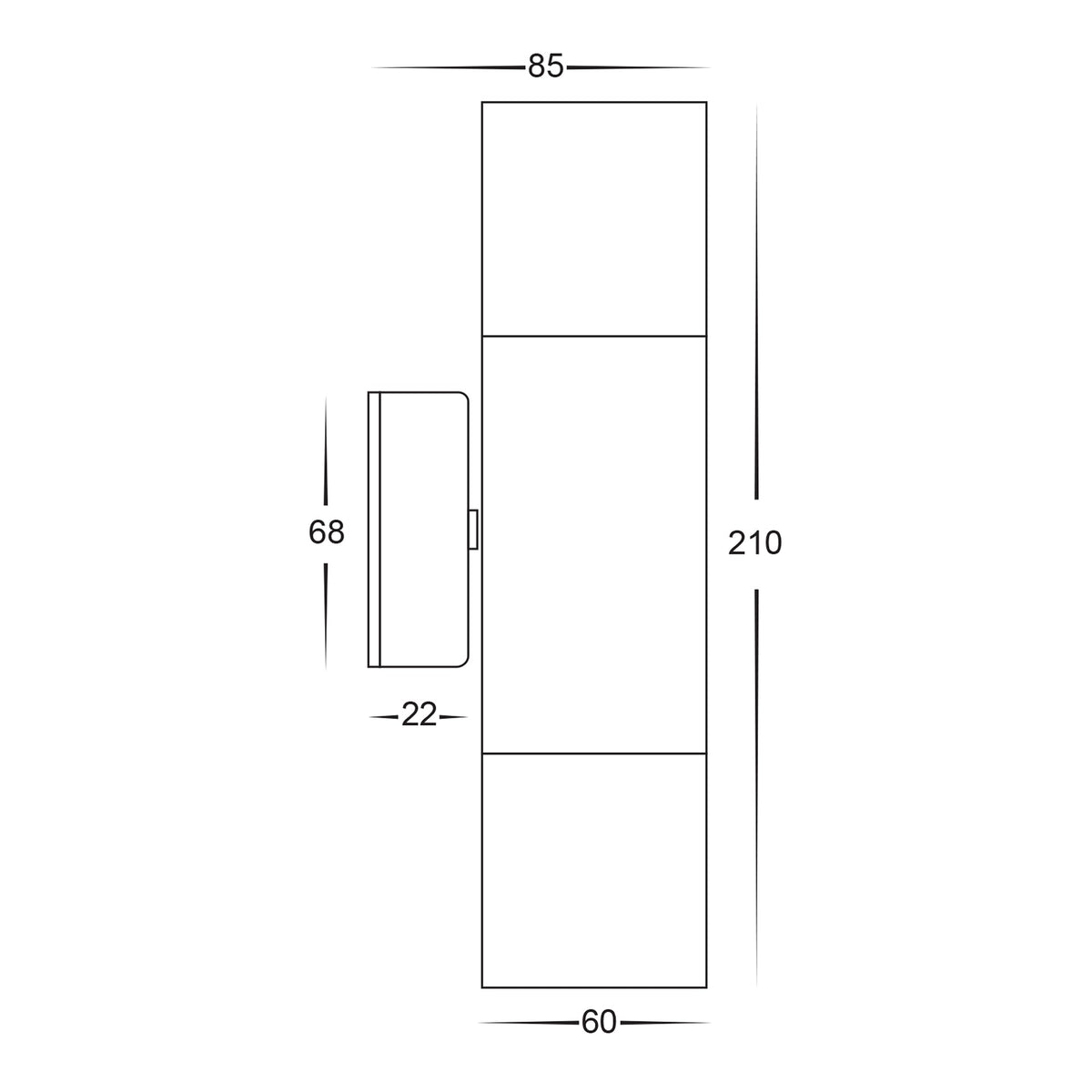Havit 316 Stainless Steel Up & Down Light