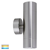 Thumbnail for Maxi Tivah 2 x 12W Tri-Colour LED Up & Down Wall Pillar Light 316 Stainless Steel