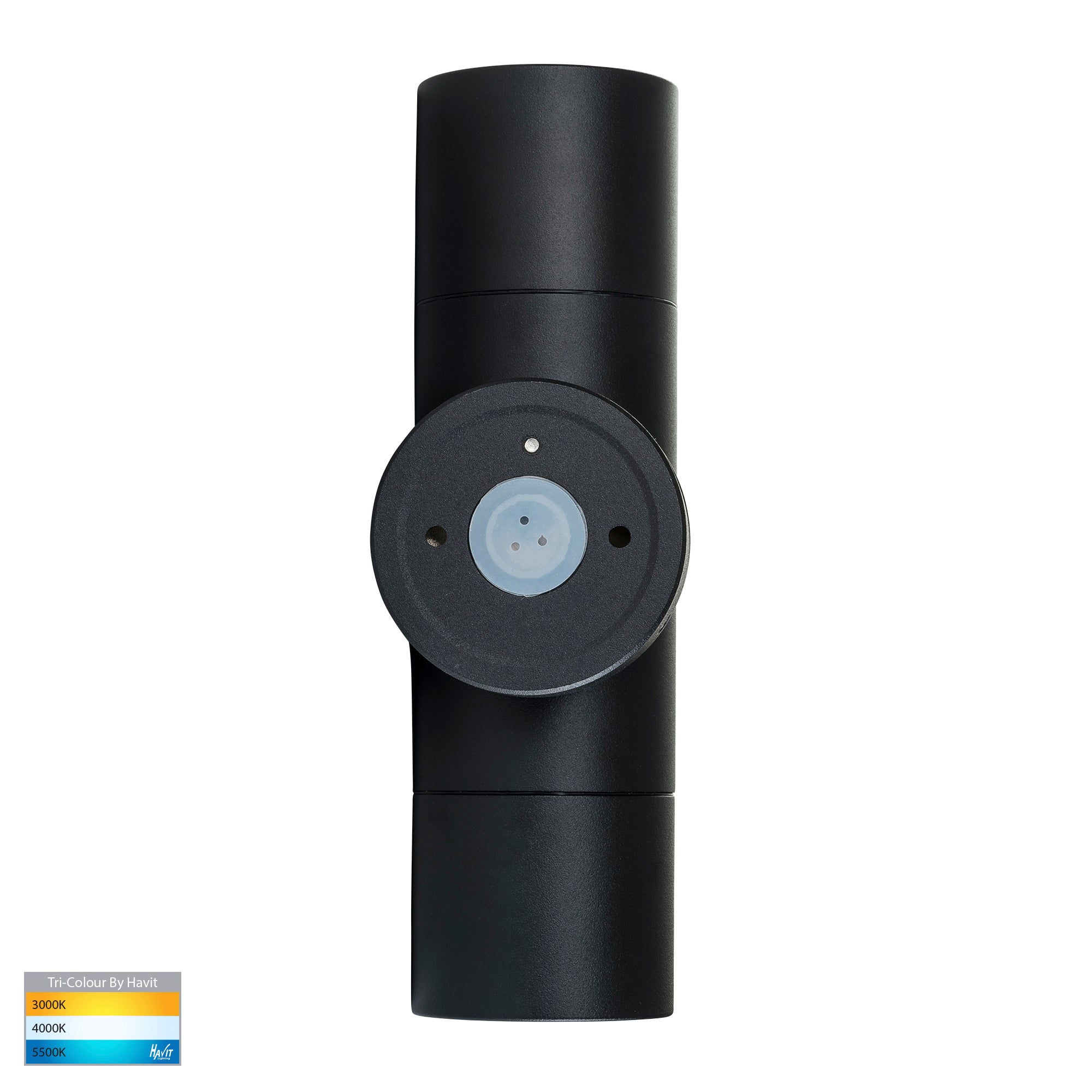 HV1025T-HV1027T - Tivah Black TRI Colour Up & Down Wall Pillar Lights