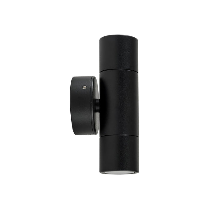 HV1027MR11NW - Mini Tivah Aluminium Black Up & Down Wall Pillar Lights