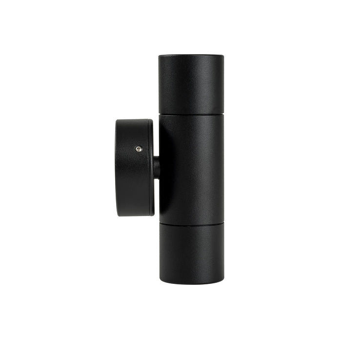 HV1027MR11NW - Mini Tivah Aluminium Black Up & Down Wall Pillar Lights
