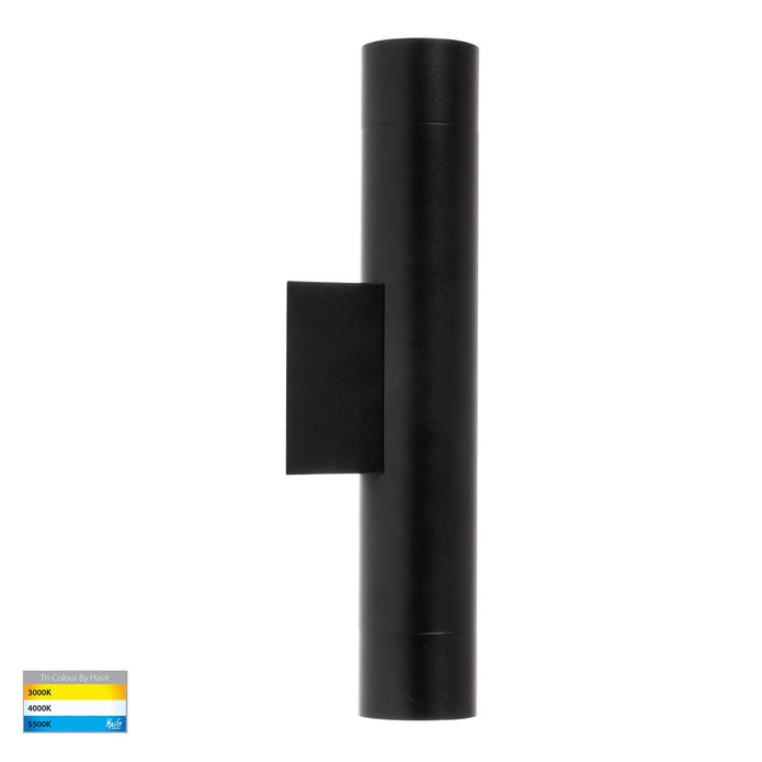 HV10294T - Dugo Up & Down Wall Pillar Light Black