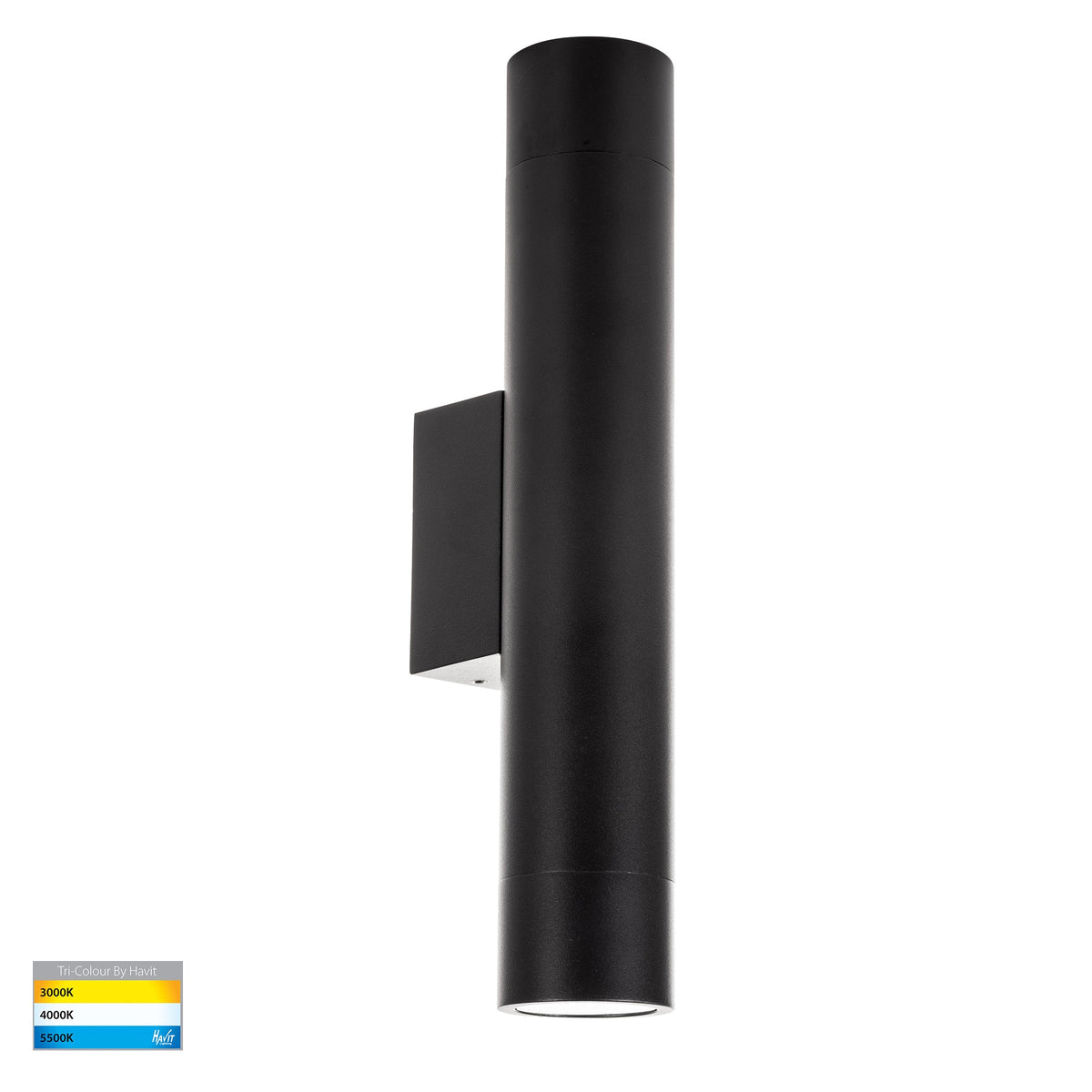 HV10294T - Dugo Up & Down Wall Pillar Light Black