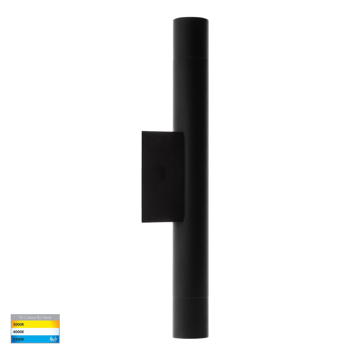 HV10295T - Dugo Up & Down Wall Pillar Light Black