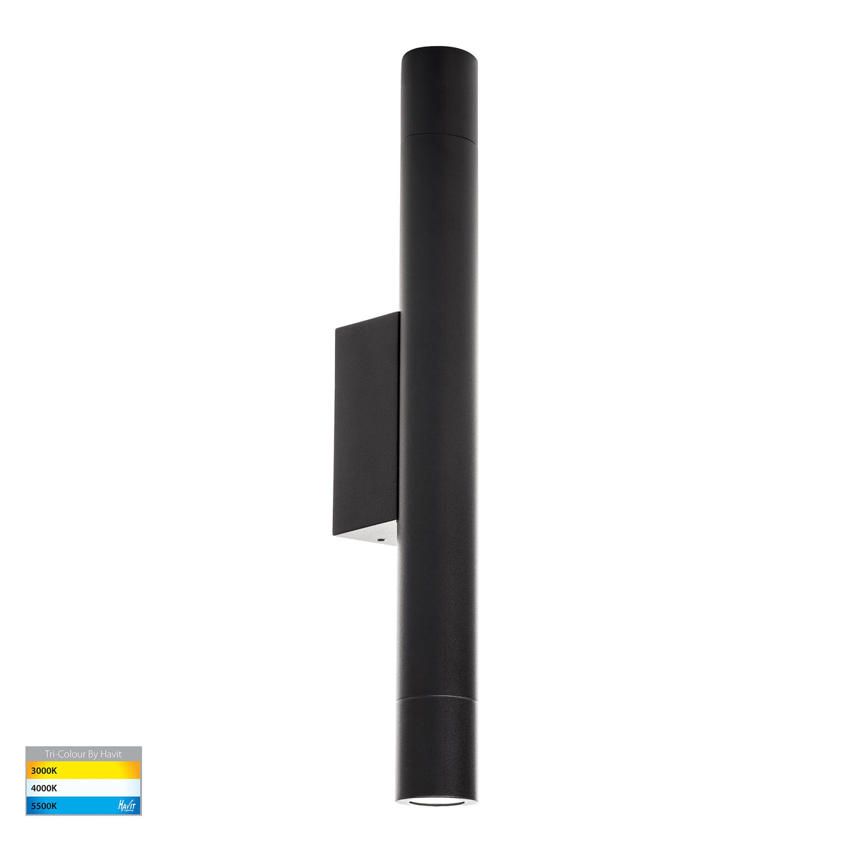 HV10295T - Dugo Up & Down Wall Pillar Light Black