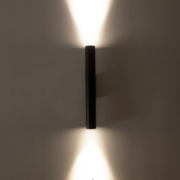 HV10295T - Dugo Up & Down Wall Pillar Light Black
