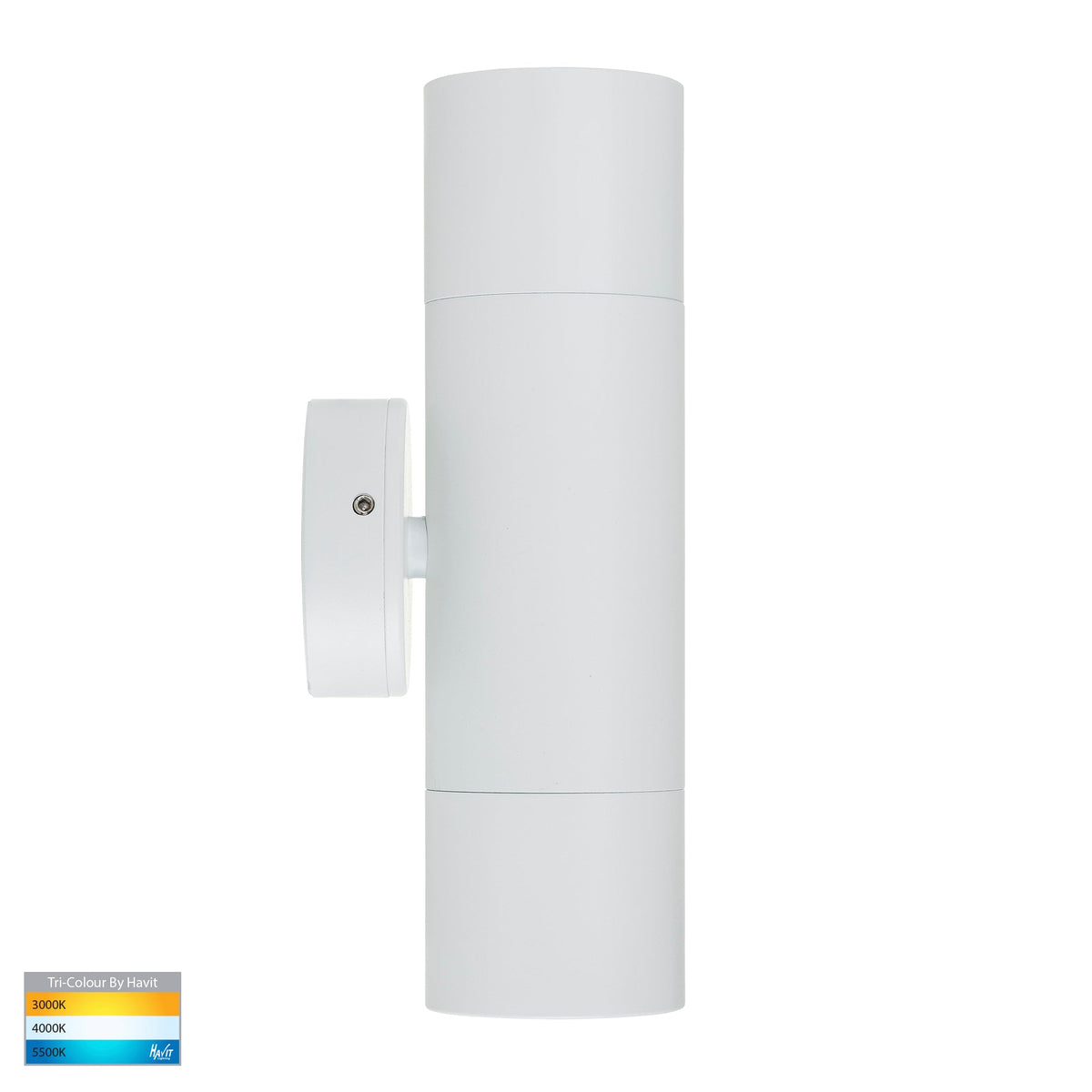 HV1035T-HV1037T - Tivah White TRI Colour Up & Down Wall Pillar Lights
