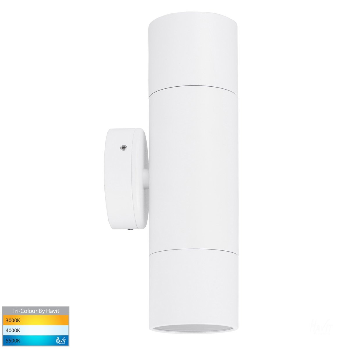 240v Tivah Up & Down Wall Pillar Light White