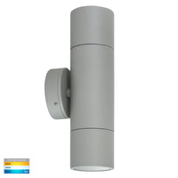 Thumbnail for HV1045T-HV1047T - Tivah Silver TRI Colour Up & Down Wall Pillar Lights