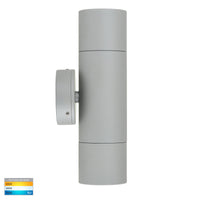 Thumbnail for HV1045T-HV1047T - Tivah Silver TRI Colour Up & Down Wall Pillar Lights