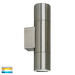 HV1071T - Piaz Stainless Steel TRI Colour Up & Down Wall Pillar Lights