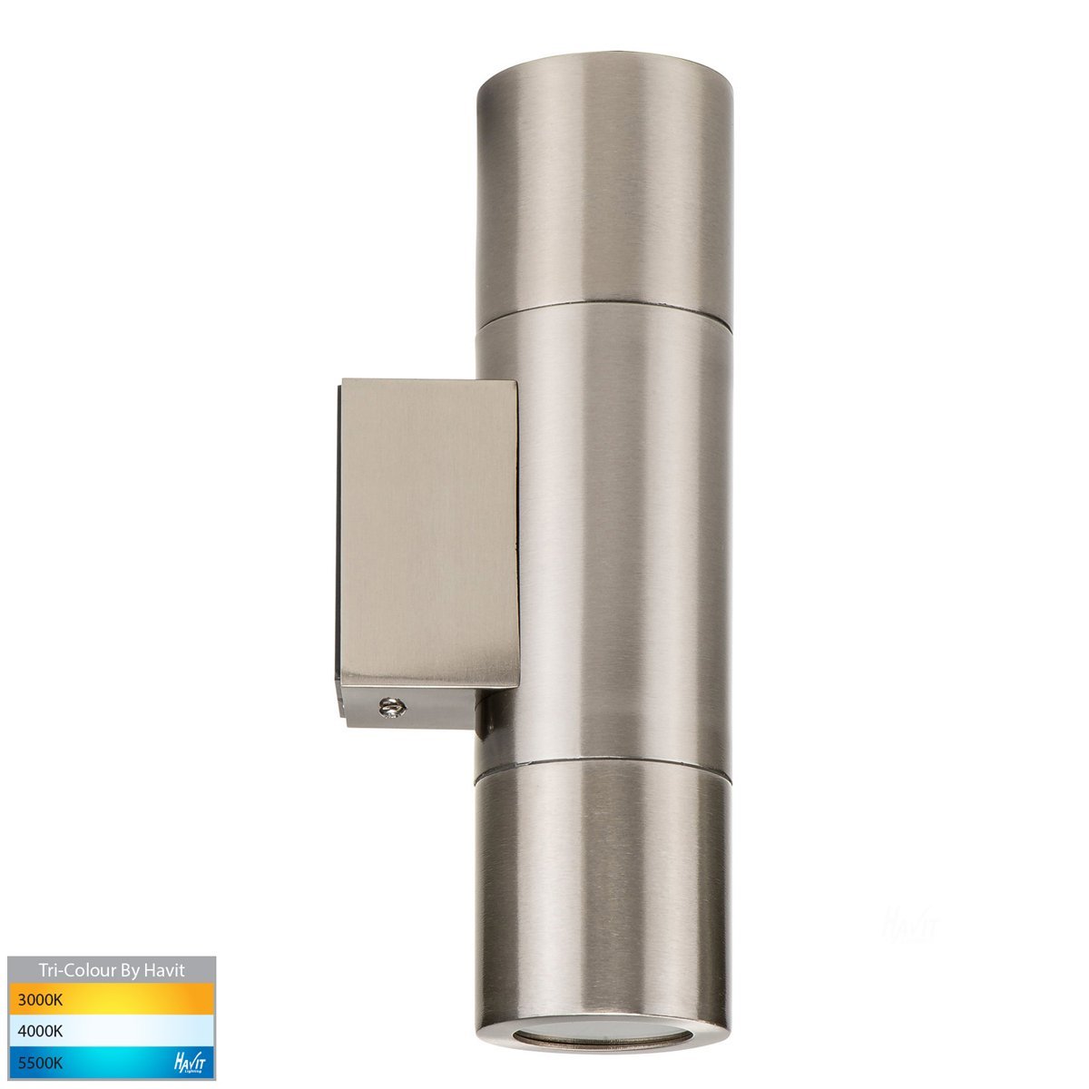 240v Piaz Up & Down Wall Pillar Light Stainless Steel