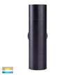 HV1075T-HV1077T - Tivah Solid Brass Graphite Coloured TRI Colour Up & Down Wall Pillar Lights