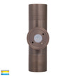 HV1095T-HV1097T - Tivah Antique Brass TRI Colour Up & Down Wall Pillar Lights
