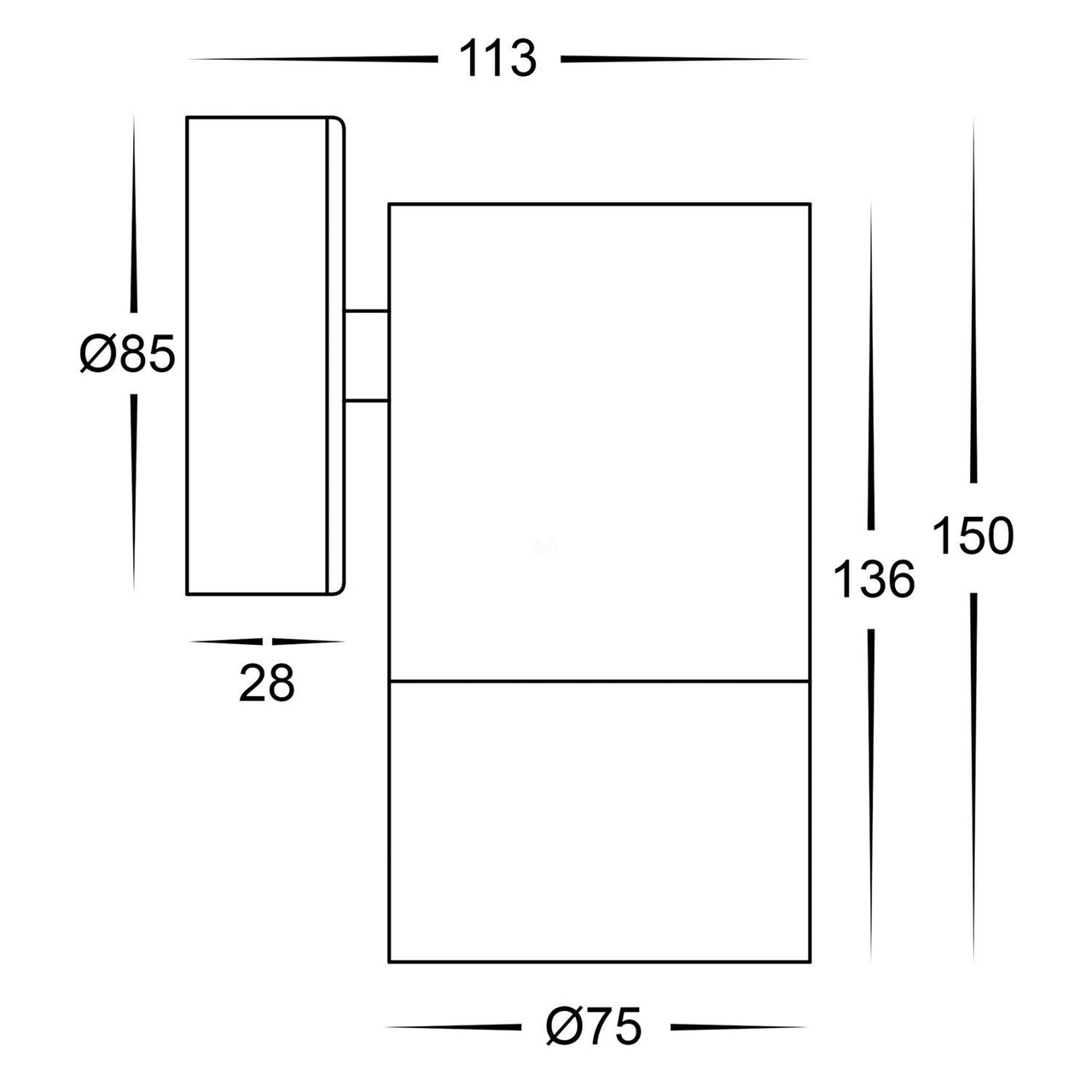 HV1108T Dimensions
