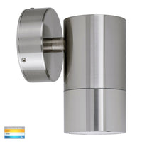 Thumbnail for Maxi Tivah 12W Tri-Colour LED Fixed Down Wall Pillar Light 316 Stainless Steel