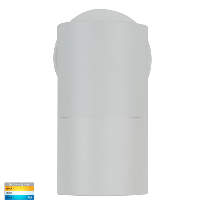 HV1135T-HV1137T - Tivah White TRI Colour Fixed Down Wall Pillar Lights