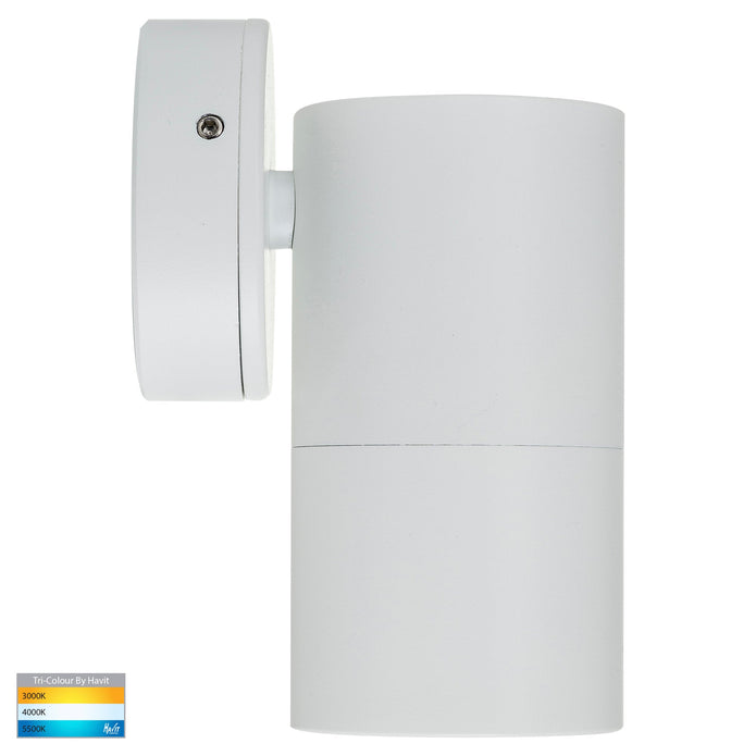 HV1135T-HV1137T - Tivah White TRI Colour Fixed Down Wall Pillar Lights