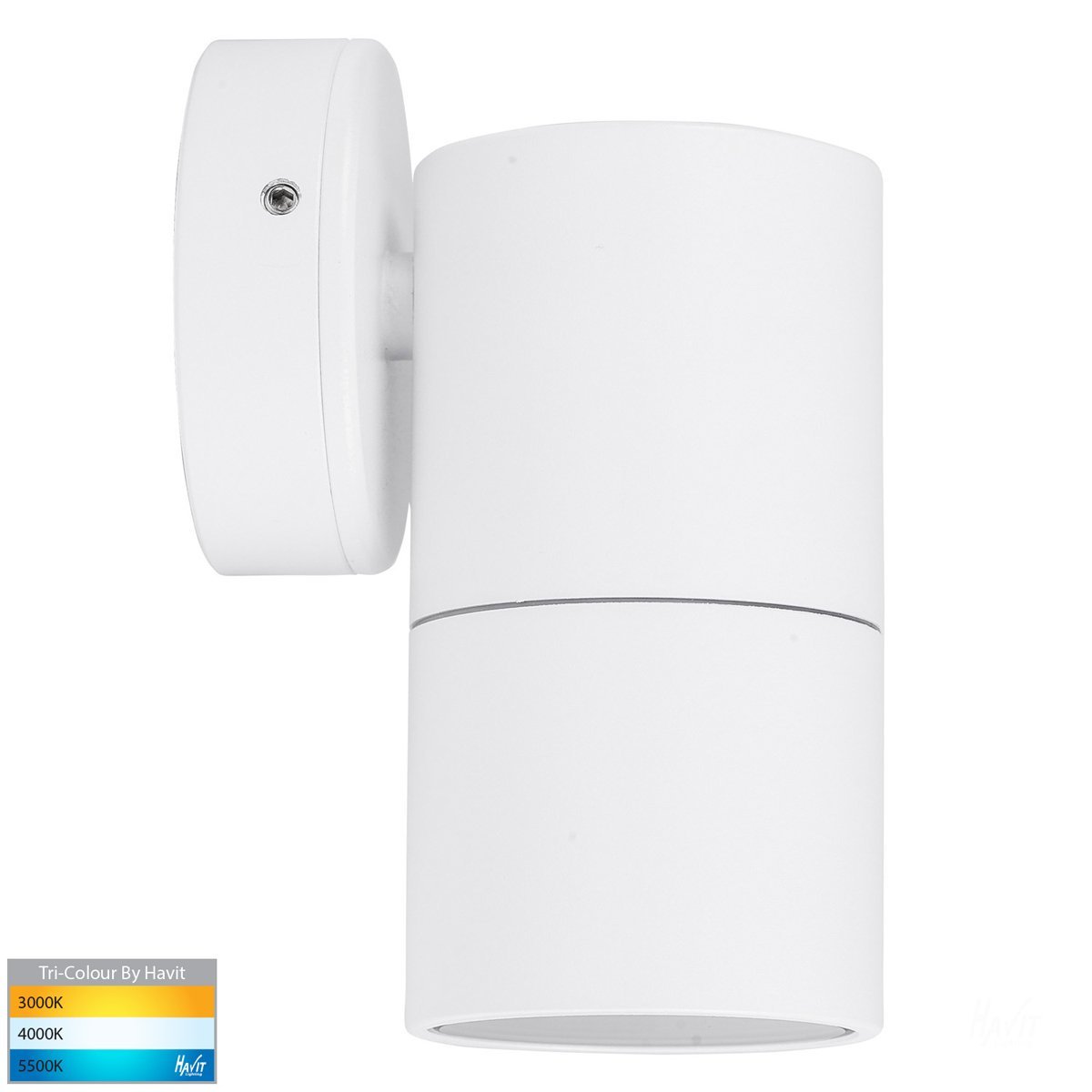 240v Tivah Single Fixed Wall Pillar Light White