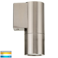 Thumbnail for 240v Piaz Single Fixed Wall Pillar Light Stainless Steel