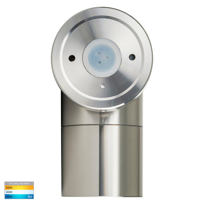 HV1185T-HV1187T - Tivah Titanium Aluminum TRI Colour Fixed Down Wall Pillar Lights
